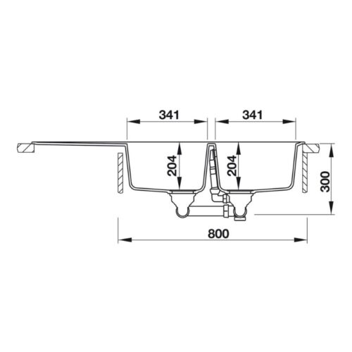 thông số kỹ thuật của Chậu đá Hafele Julius HS-GDD11650 570.35.460