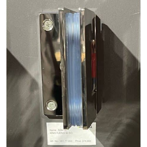 Ảnh thực tế bản lề kính tường 90 độ Bauma 981.77.953