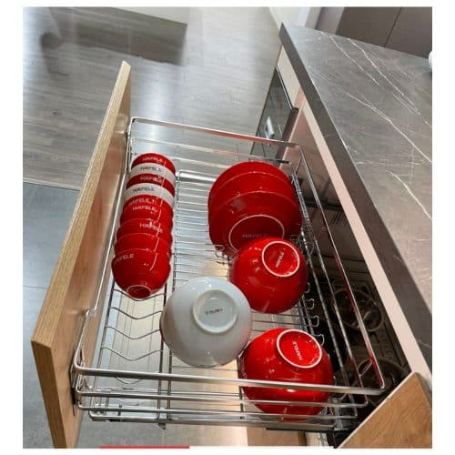 Ảnh thực tế bộ rổ chén đĩa CAPPELLA Cucina 549.08.208 mạ chrome