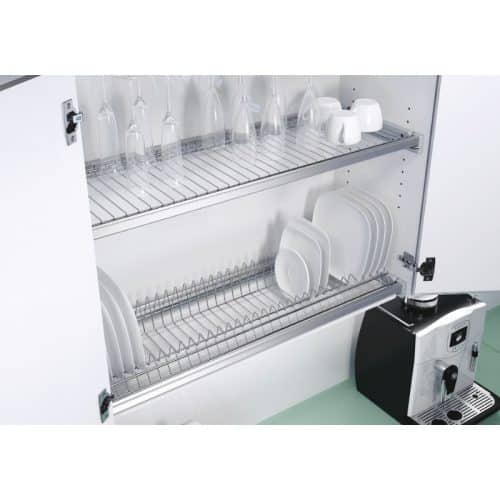 Ảnh thực tế khay úp chén đĩa Hafele 544.01.207 crom, 564x263mm