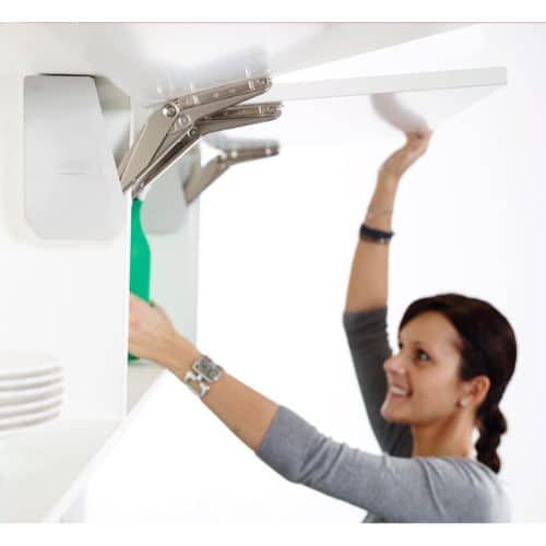 Lắp đặt bộ tay nâng FREE FLAP 1.7 Hafele 493.05.822 nắp trắng