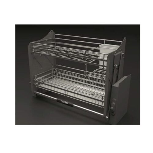 Rổ chén đĩa di động CUCINA LENTO 504.76.137 800mm Inox 304/ Xám