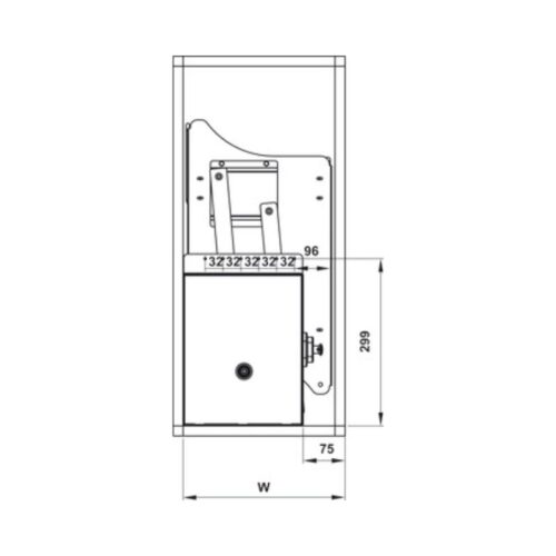 Thiết kế của Rổ chén đĩa di động lướt dẹt LENTO Cucina 504.76.014 Inox 304