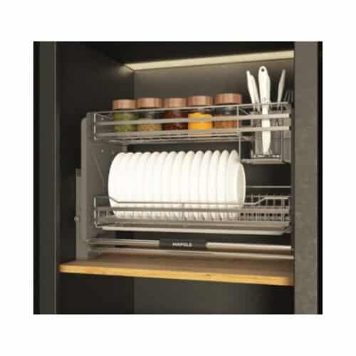 Ảnh thực tế bộ rổ bát đĩa Hafele Lento 504.76.142 800mm