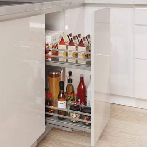 Ảnh thực tế bộ rổ gia vị Hafele Omero 549.20.823 300mm