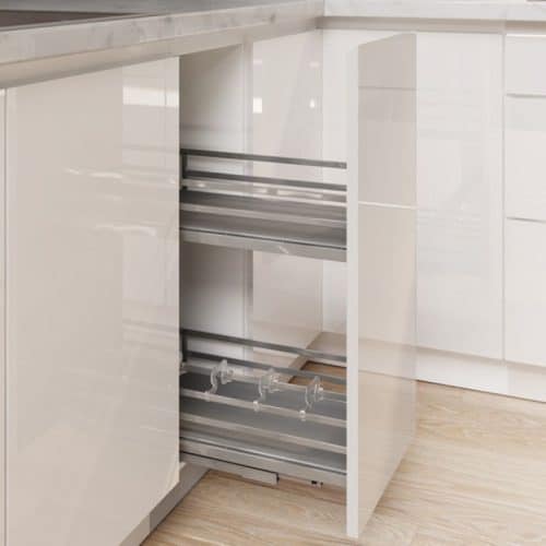 Ảnh thực tế bộ rổ gia vị Hafele Omero 549.20.823 300mm