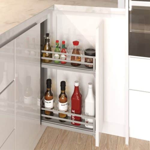 Ảnh thực tế bộ rổ gia vị Hafele Omero 549.20.840 150mm (phải)