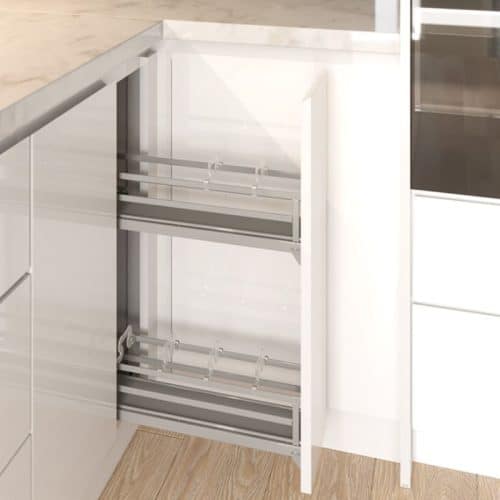 Ảnh thực tế bộ rổ gia vị Hafele Omero 549.20.840 150mm (phải)