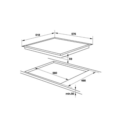 Thiết kế của Bếp từ Hafele HC-I604D