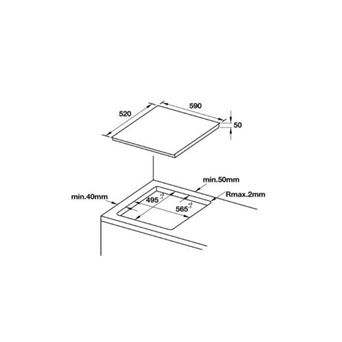 Thiết kế của Bếp từ Hafele HC-IF60D