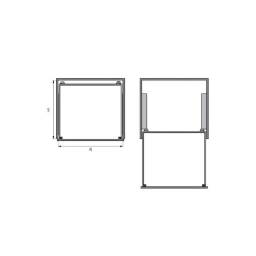 Bộ rổ bát đĩa Hafele Cappella 549.08.153 800mm