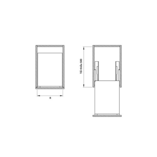 Bộ rổ gia vị Hafele Sonata 549.20.032 200mm